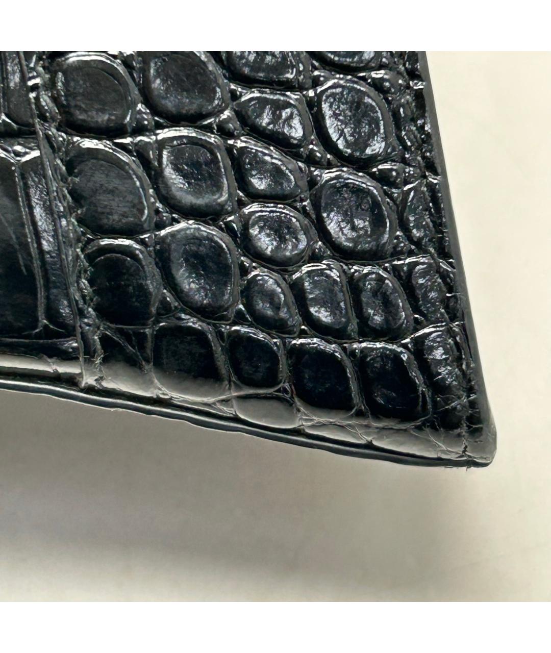 BALENCIAGA Черная кожаная сумка через плечо, фото 9