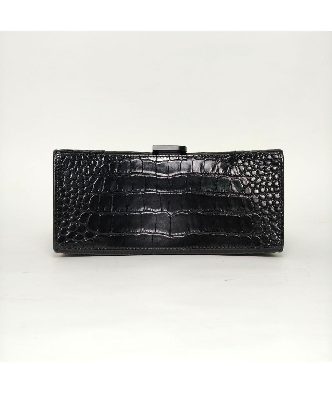 BALENCIAGA Черная кожаная сумка через плечо, фото 6