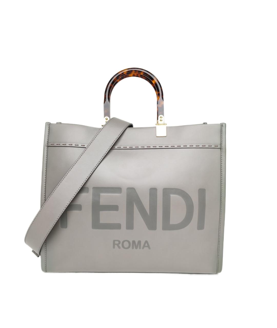 FENDI Серая сумка через плечо, фото 10
