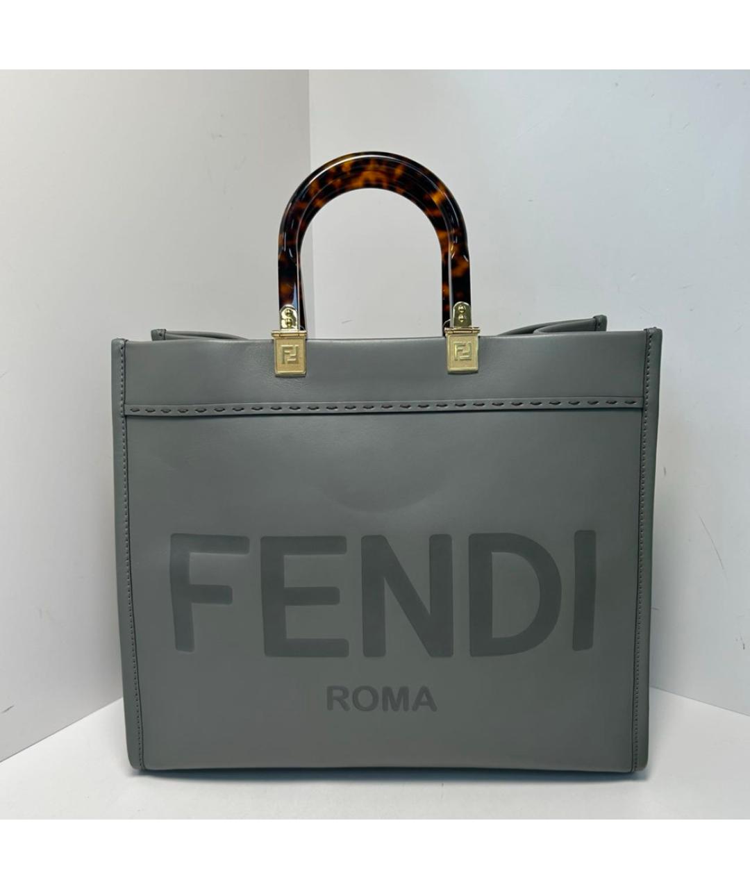 FENDI Серая сумка через плечо, фото 8