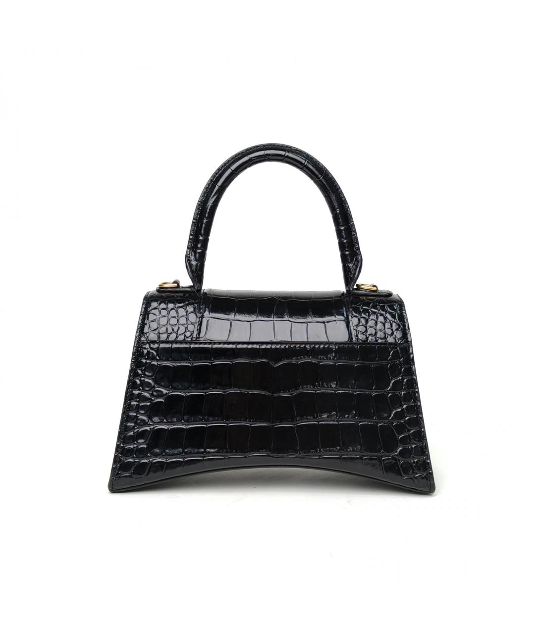 BALENCIAGA Черная кожаная сумка через плечо, фото 4