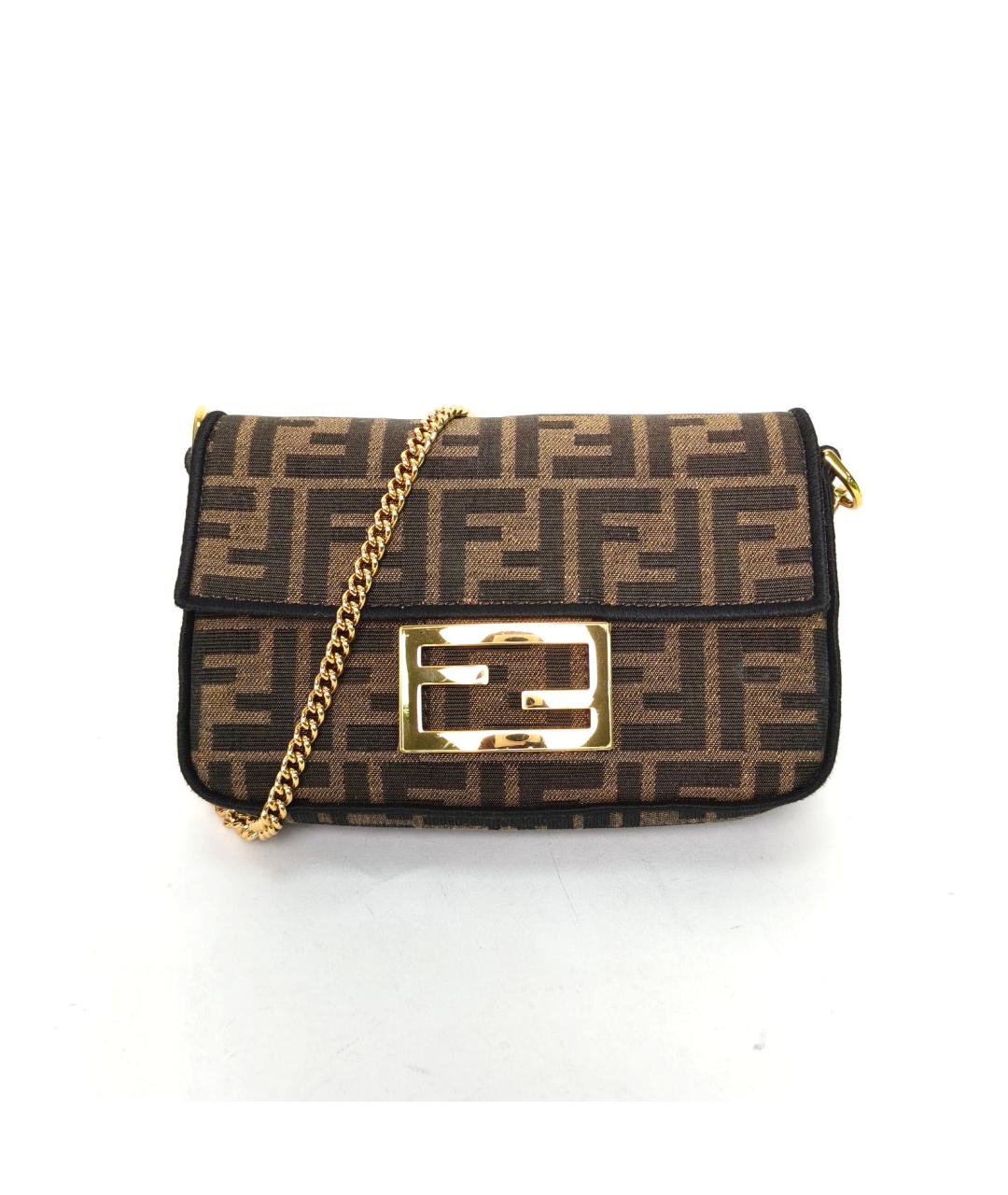 FENDI Коричневая сумка через плечо, фото 2