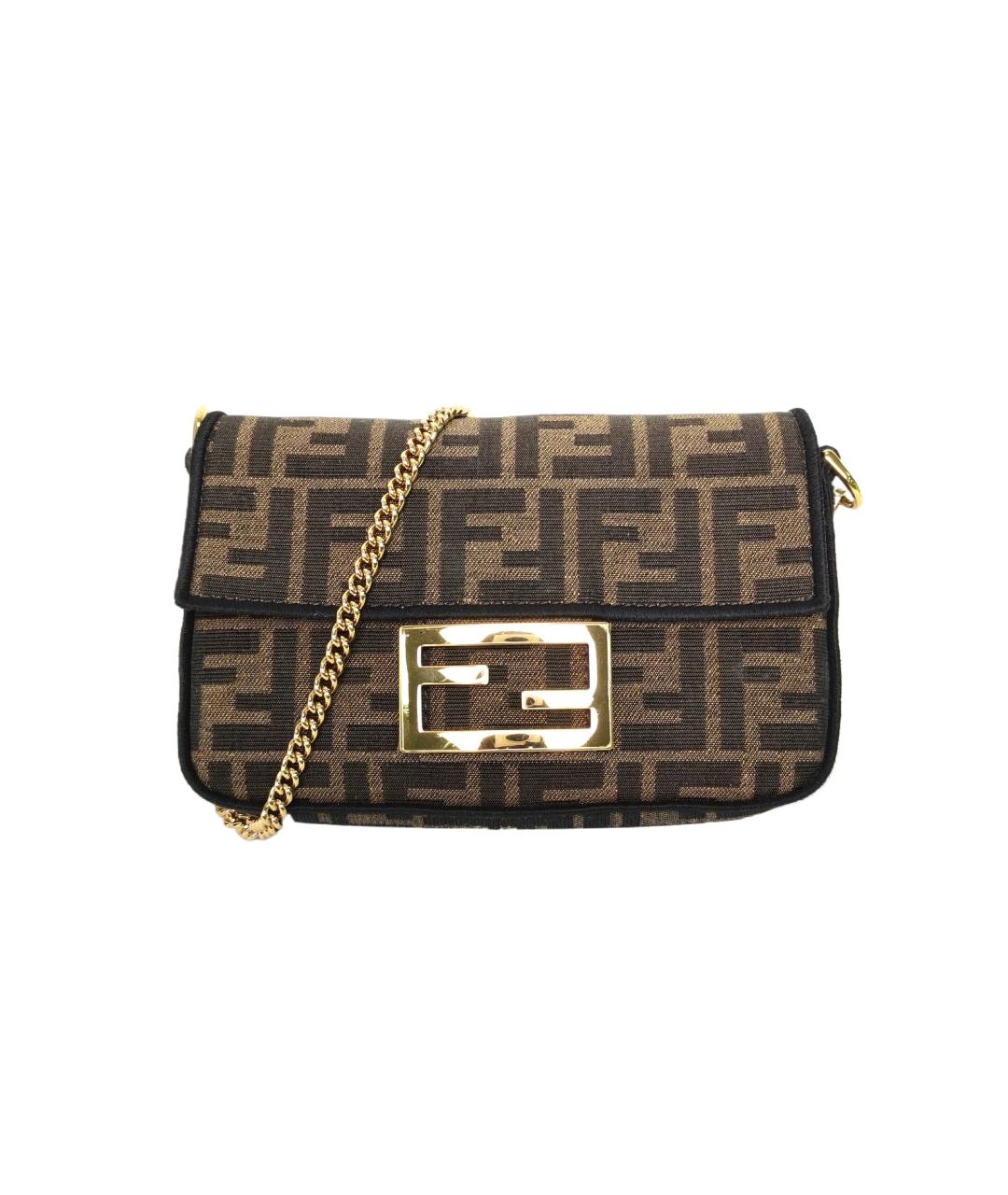 FENDI Коричневая сумка через плечо, фото 10