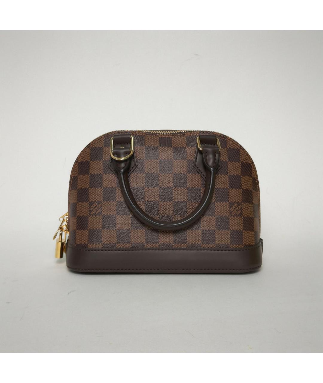 LOUIS VUITTON Коричневая сумка с короткими ручками, фото 4