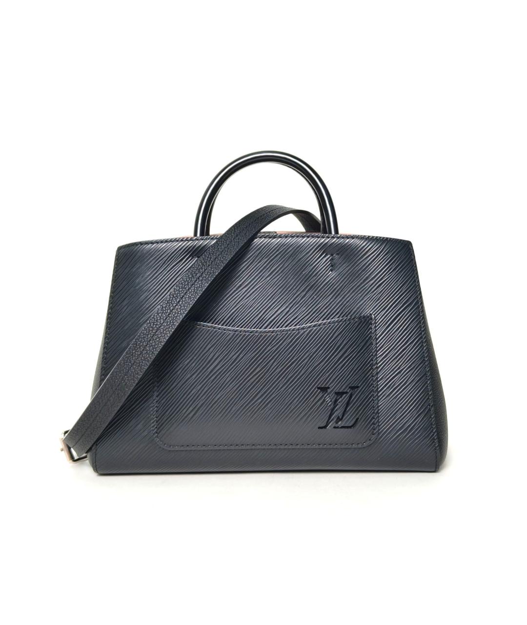 LOUIS VUITTON Черная кожаная сумка тоут, фото 2