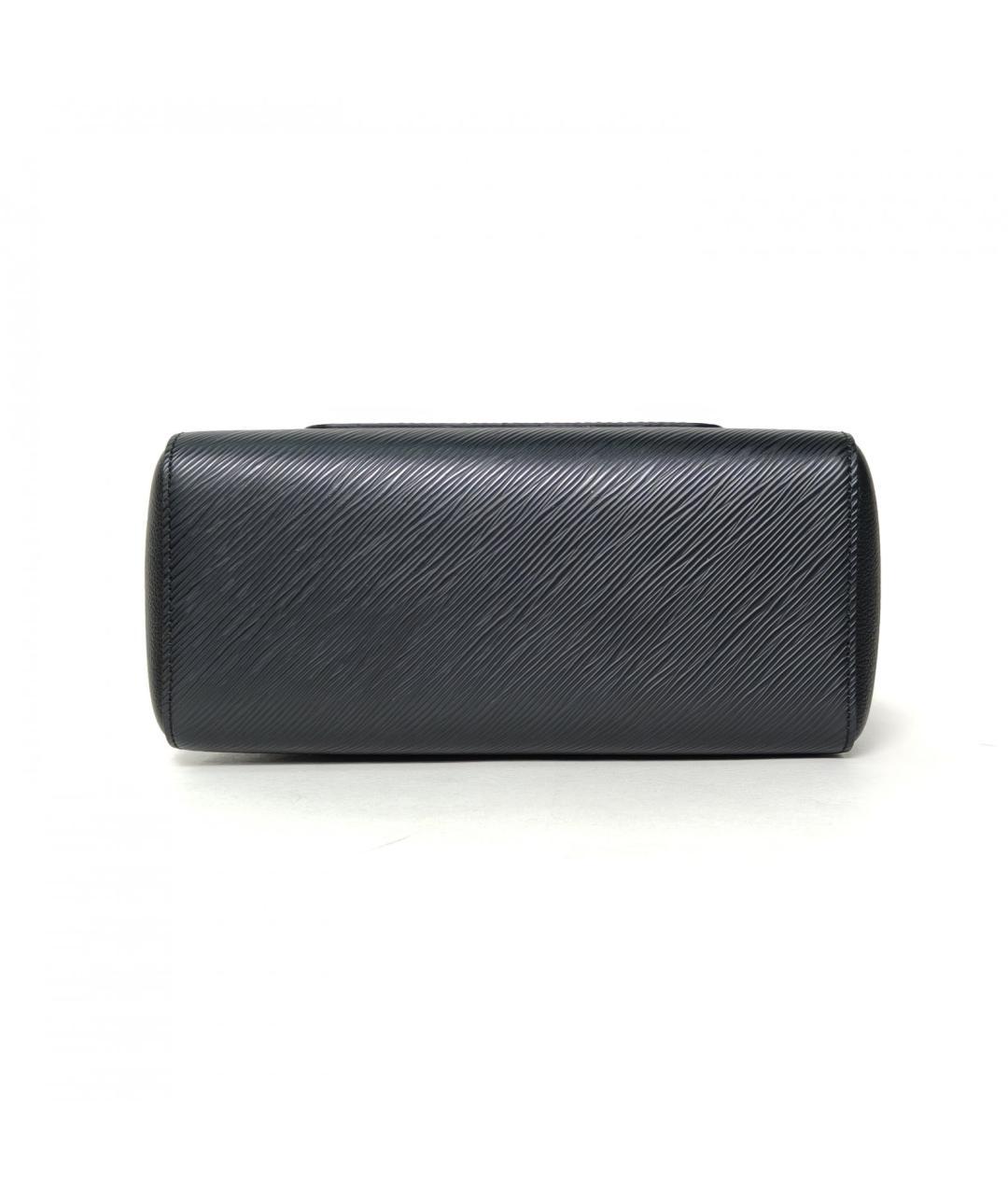 LOUIS VUITTON Черная кожаная сумка тоут, фото 6