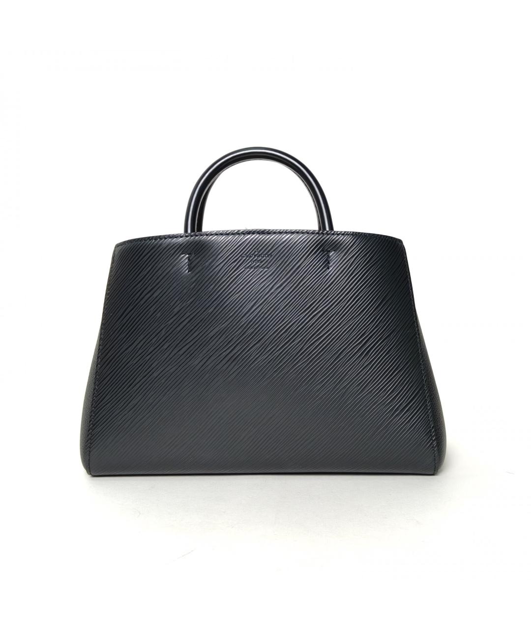 LOUIS VUITTON Черная кожаная сумка тоут, фото 4