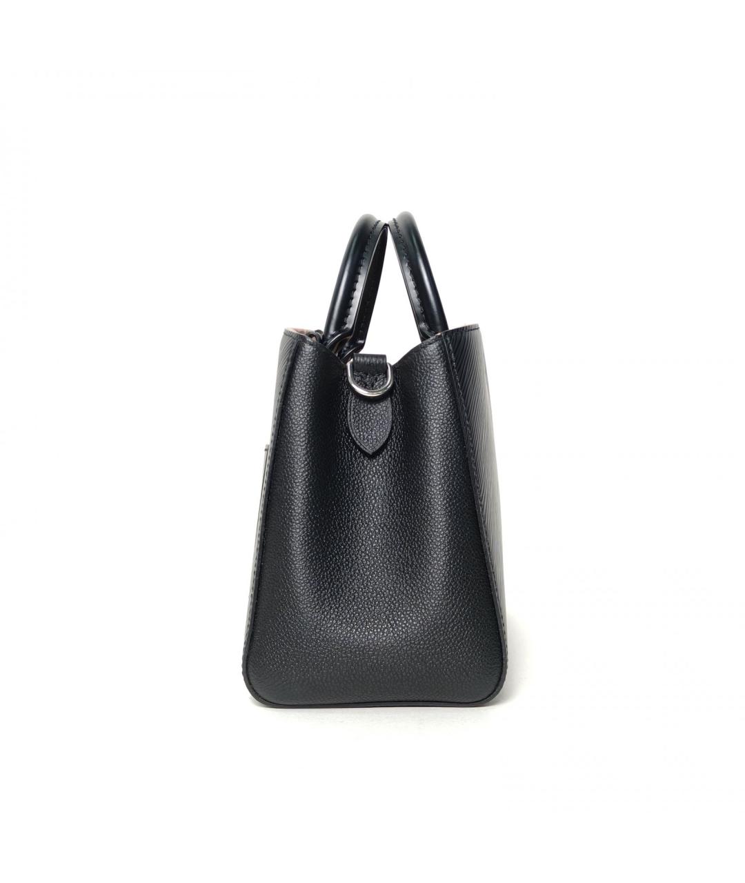 LOUIS VUITTON Черная кожаная сумка тоут, фото 5