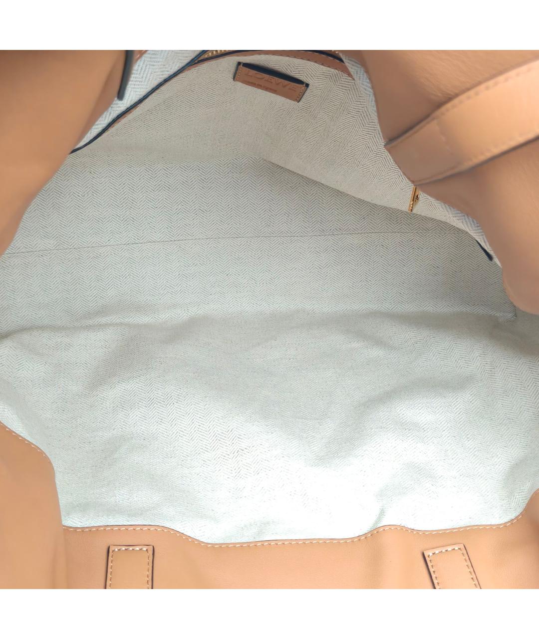 LOEWE Коричневая кожаная сумка через плечо, фото 7