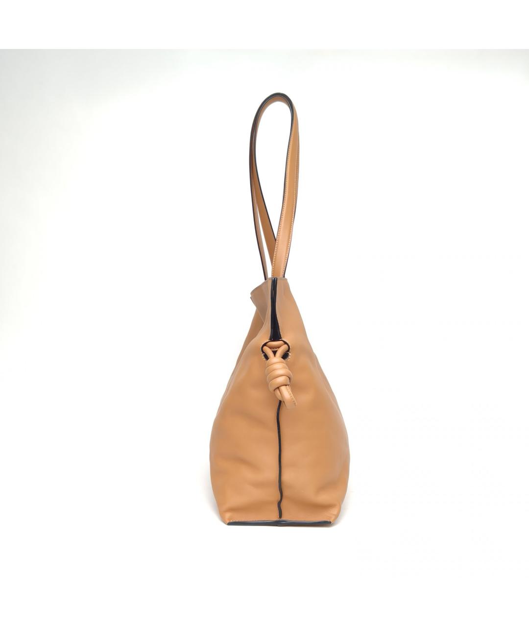 LOEWE Коричневая кожаная сумка через плечо, фото 5