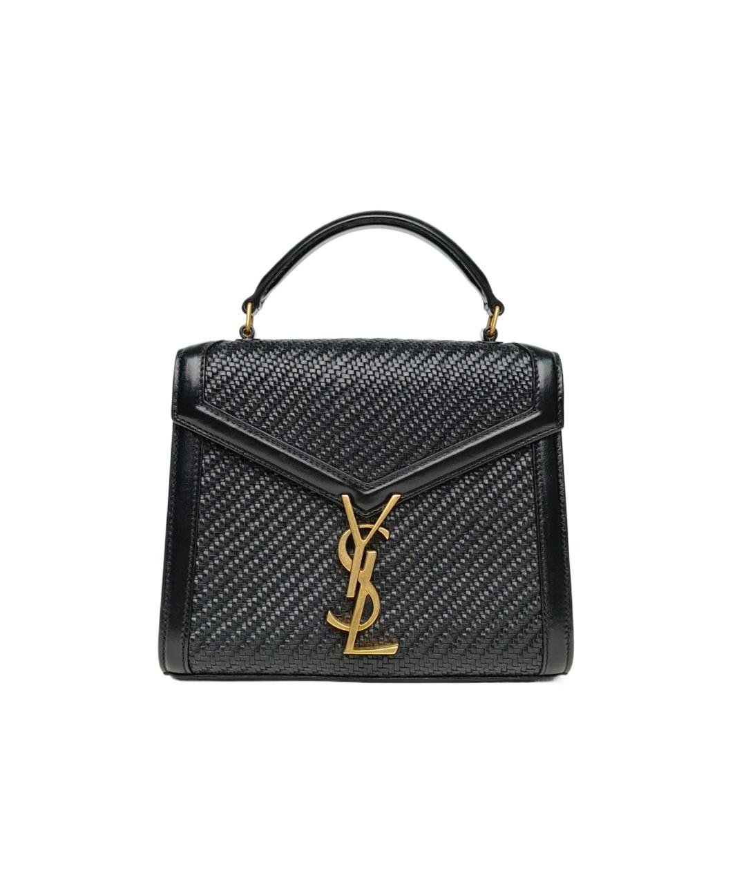 SAINT LAURENT Черная кожаная сумка через плечо, фото 9