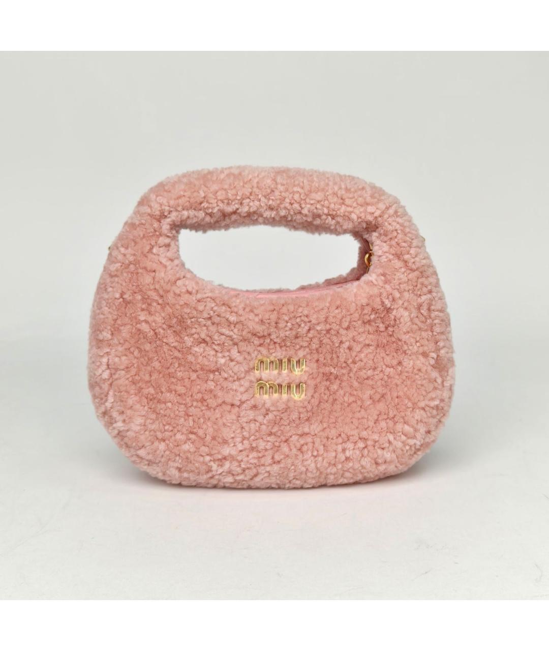 MIU MIU Розовая сумка через плечо, фото 2