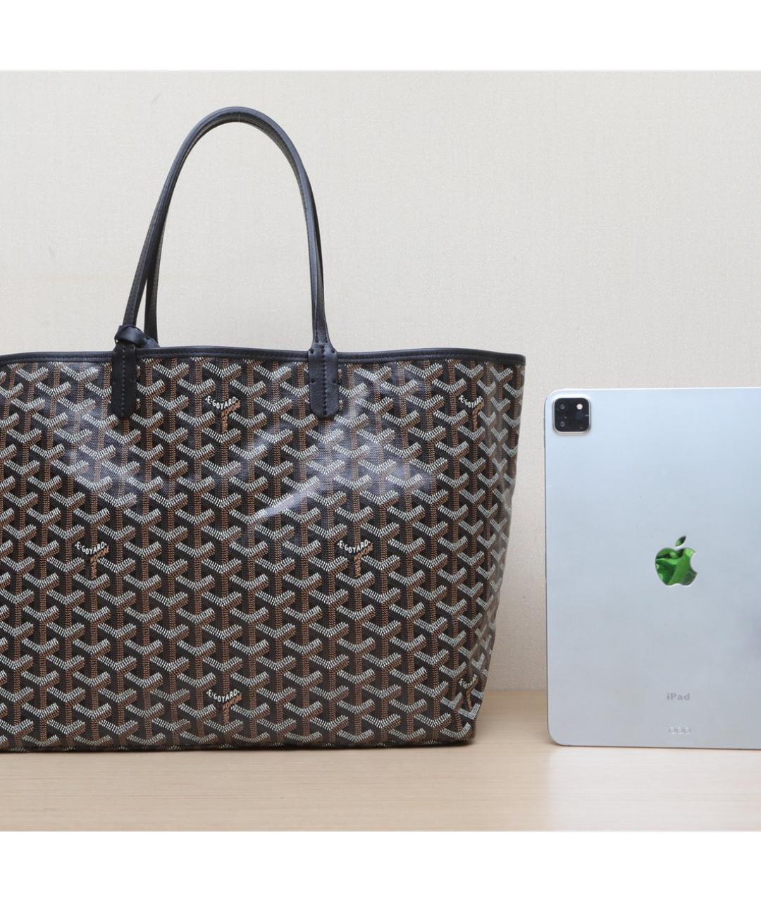 GOYARD Коричневая сумка с короткими ручками, фото 7