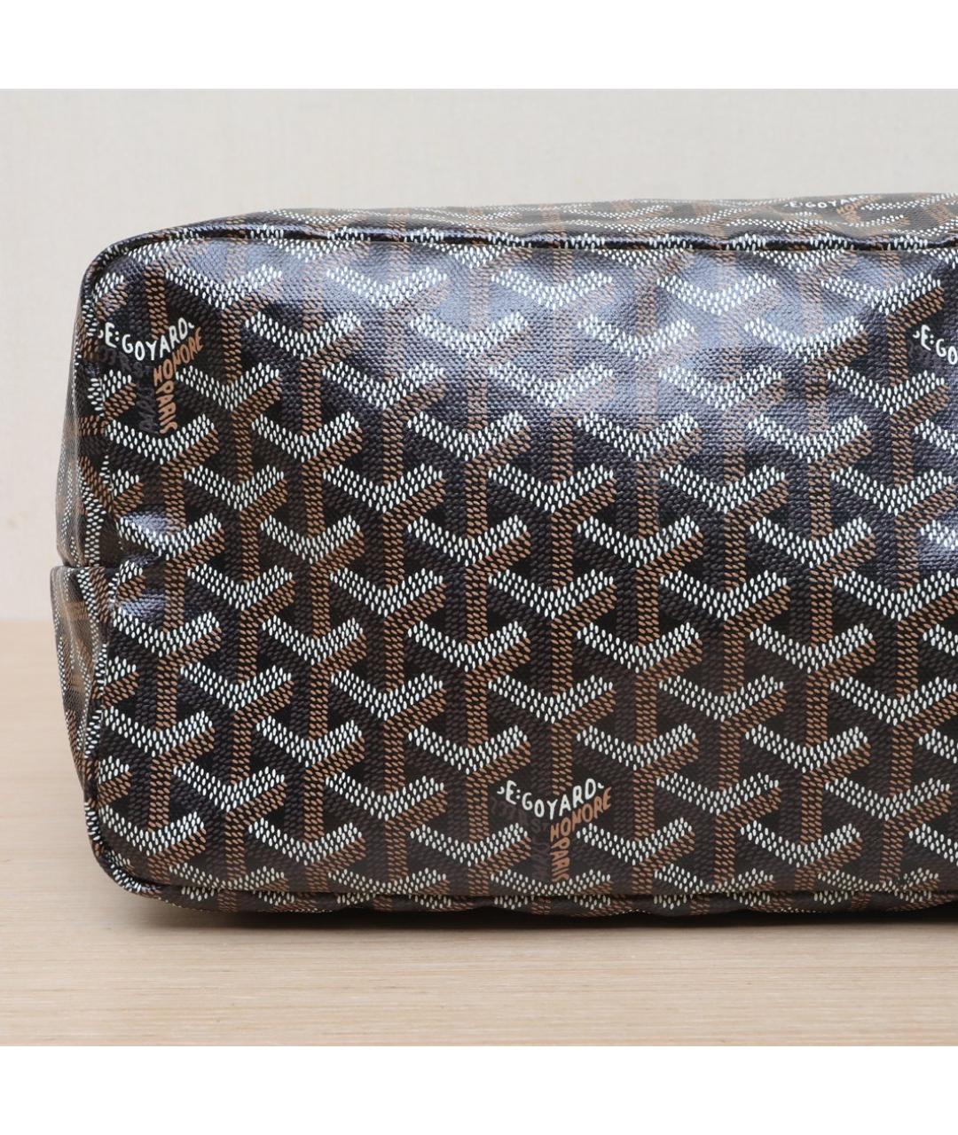 GOYARD Коричневая сумка с короткими ручками, фото 9