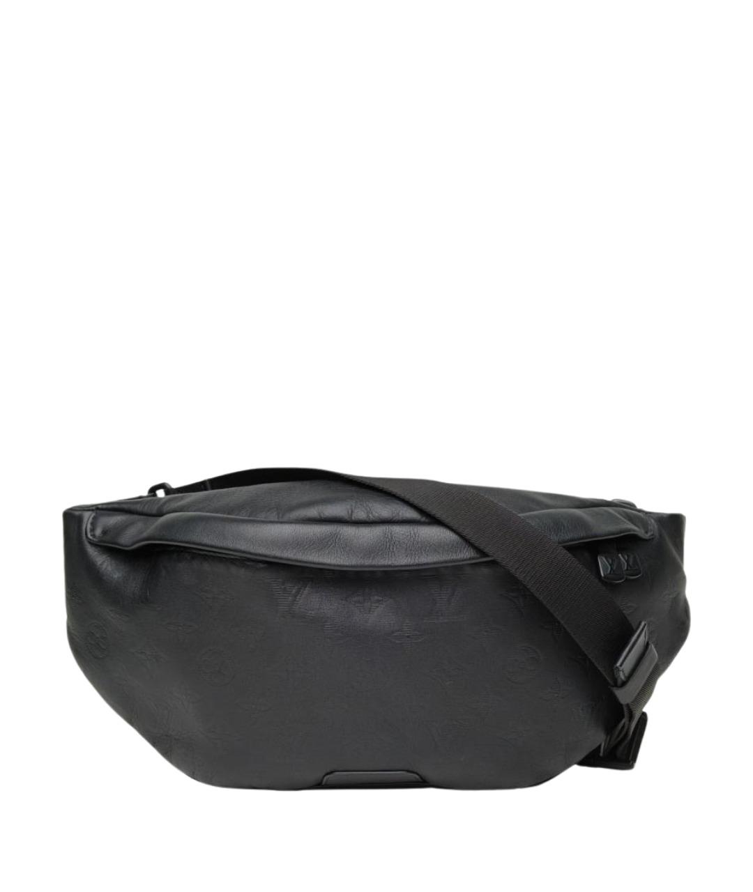 LOUIS VUITTON Черная кожаная сумка через плечо, фото 1