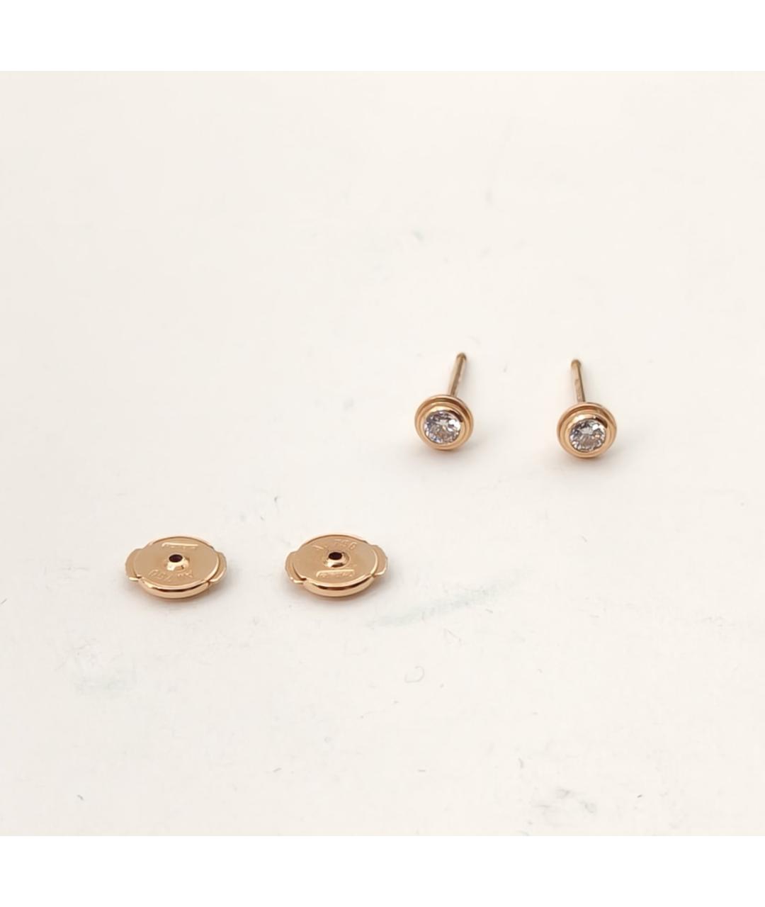 CARTIER Золотые серьги из розового золота, фото 5