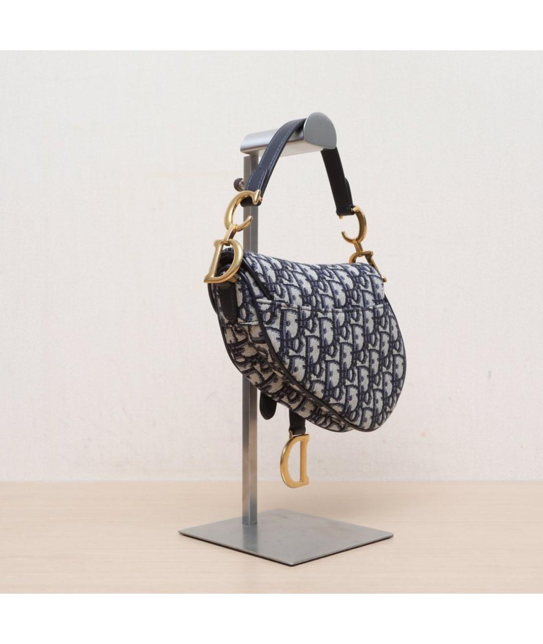 CHRISTIAN DIOR Синяя сумка через плечо, фото 5