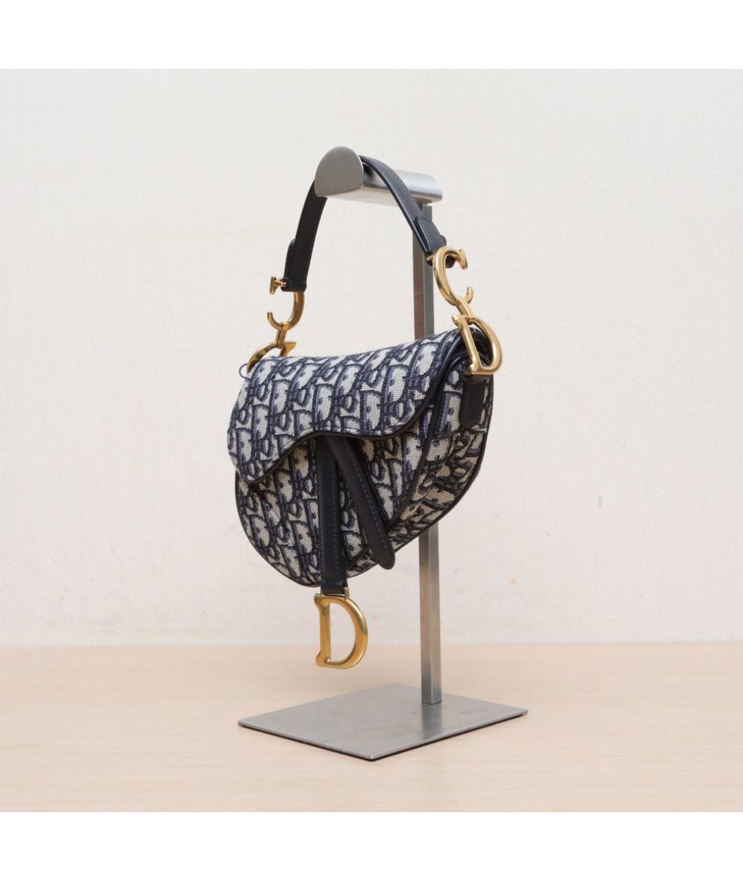 CHRISTIAN DIOR Синяя сумка через плечо, фото 3