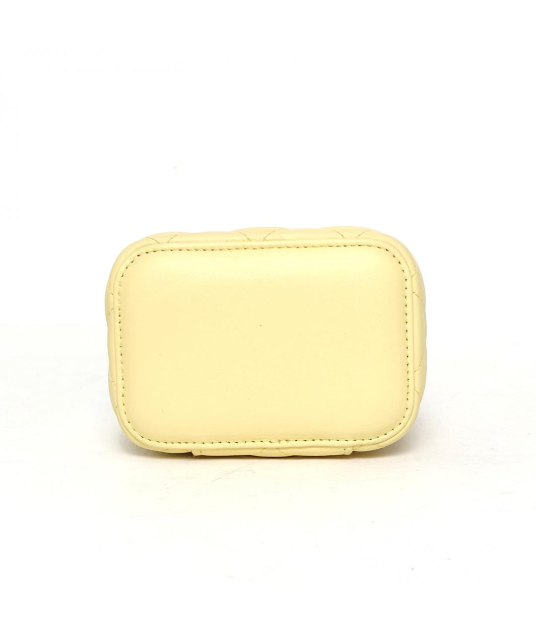 CHANEL Желтая кожаная сумка через плечо, фото 6