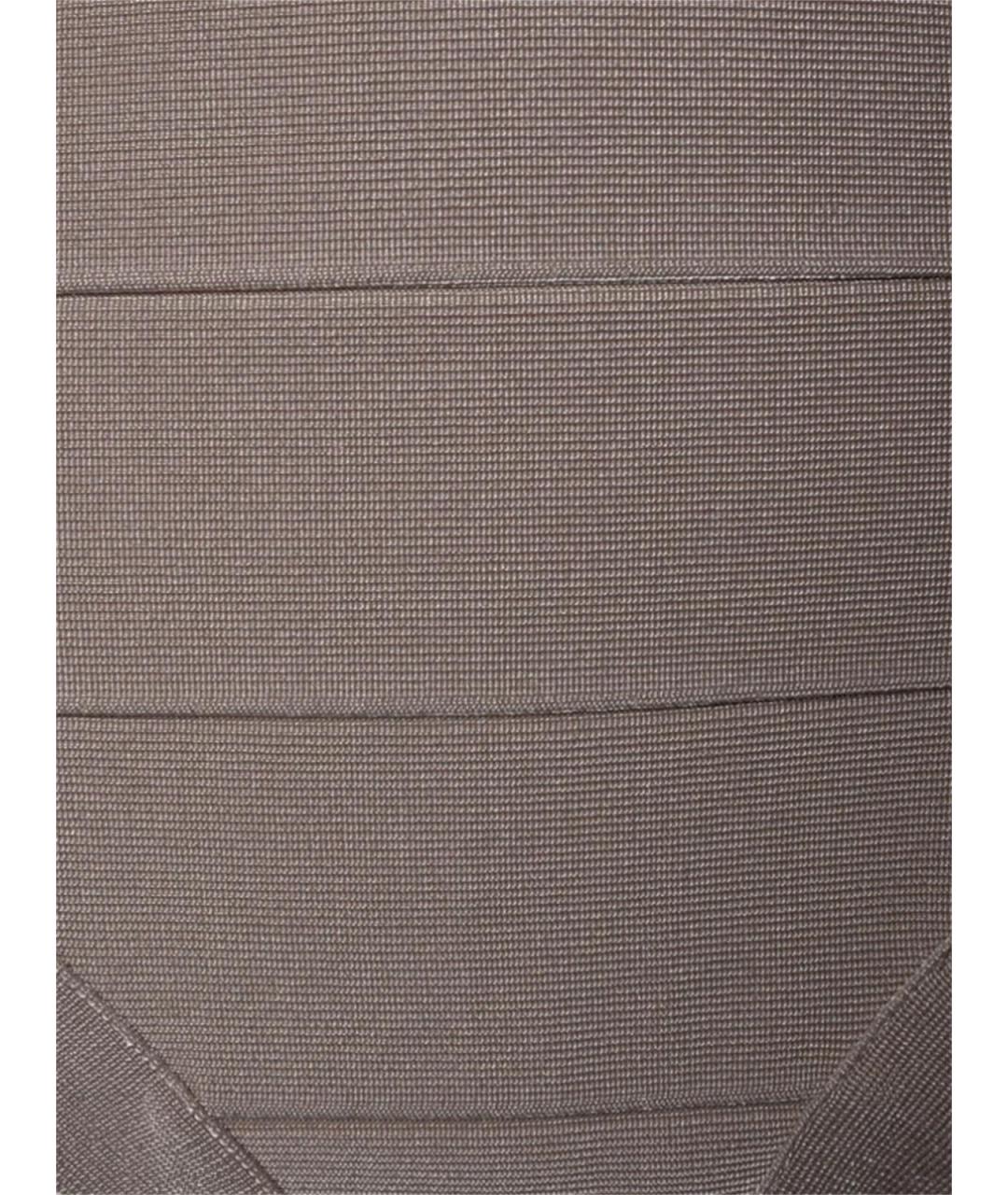 HERVE LEGER Бежевый полиэстеровый купальник, фото 3