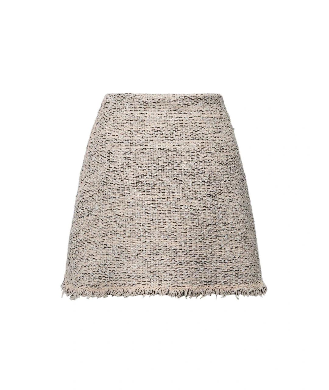 BALENCIAGA Розовая шерстяная юбка миди, фото 2