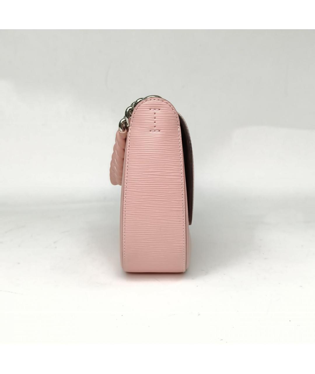 LOUIS VUITTON Розовая кожаная сумка через плечо, фото 5
