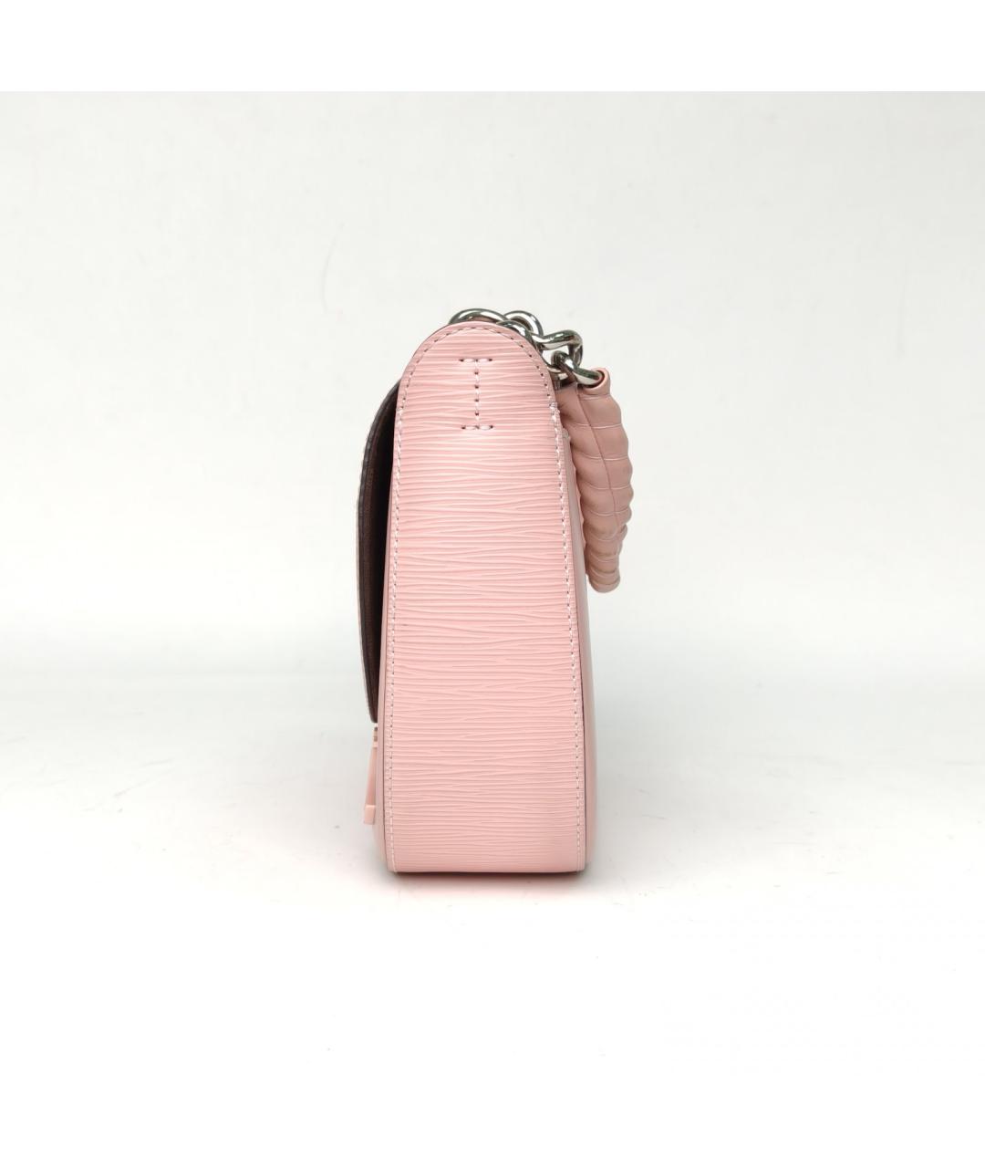 LOUIS VUITTON Розовая кожаная сумка через плечо, фото 3