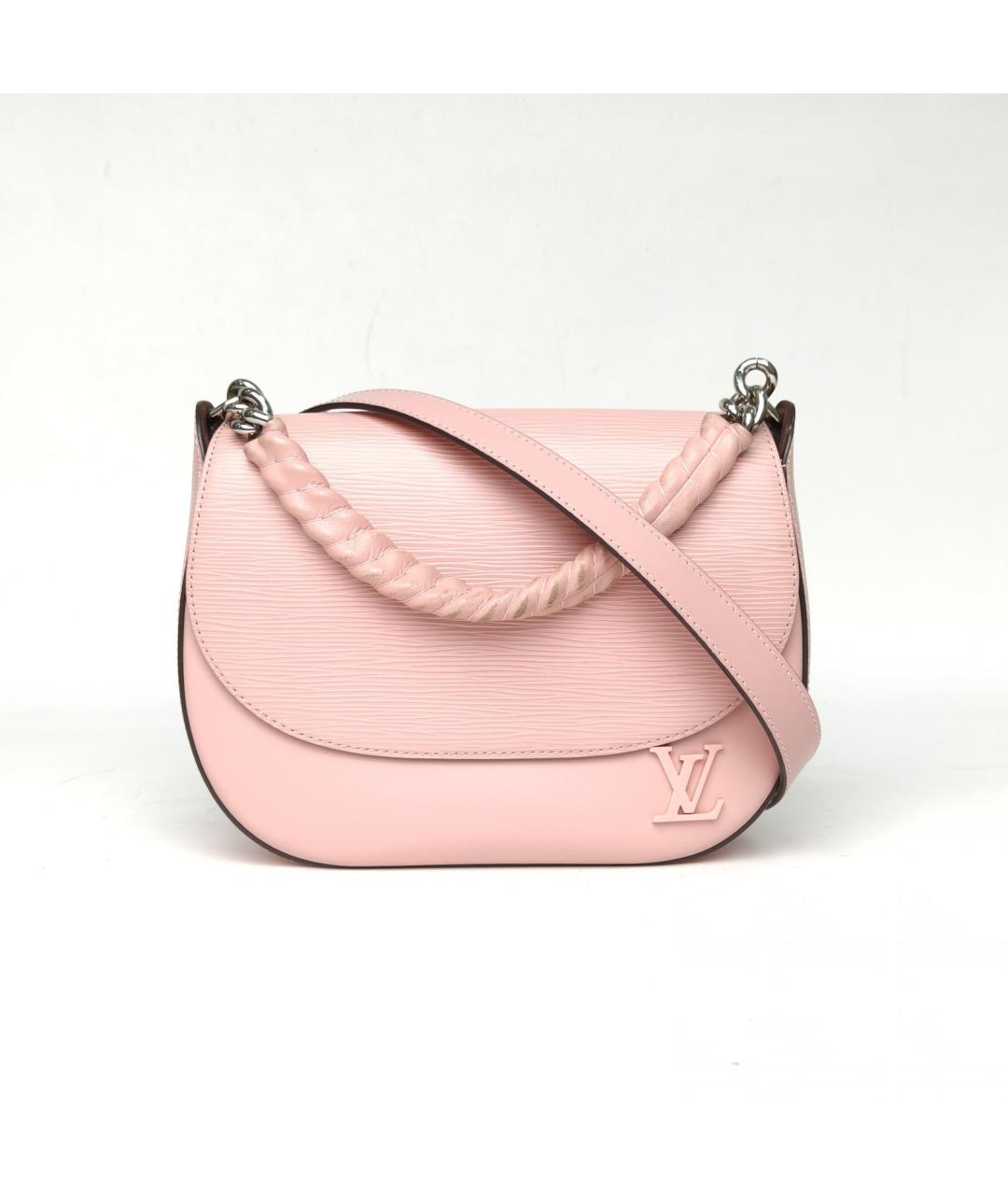 LOUIS VUITTON Розовая кожаная сумка через плечо, фото 2