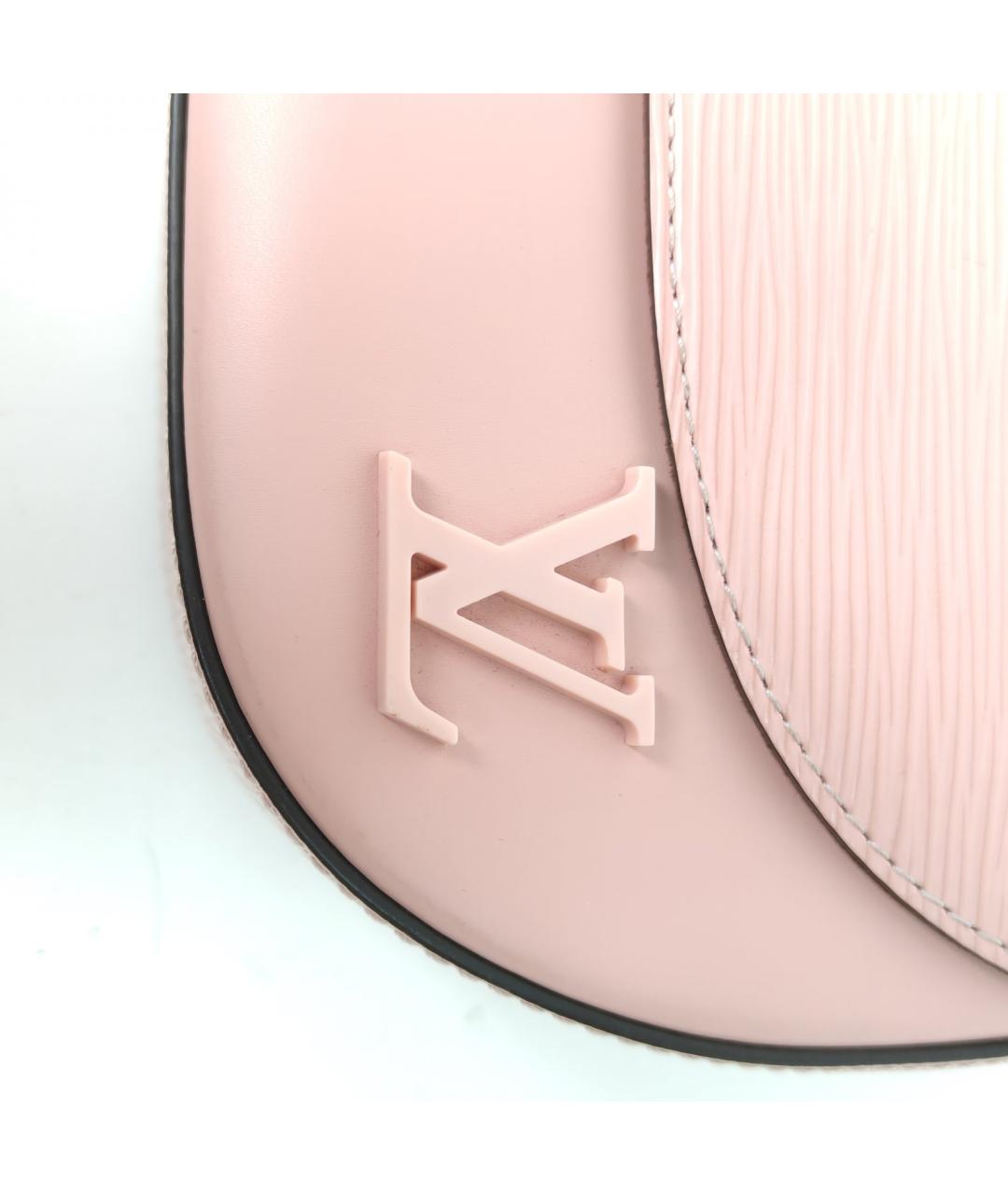 LOUIS VUITTON Розовая кожаная сумка через плечо, фото 7