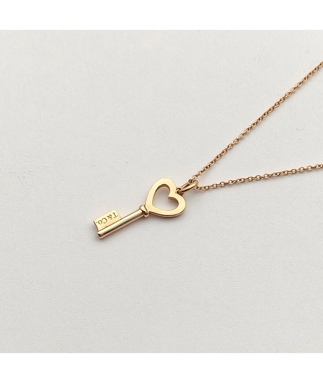 TIFFANY&CO Золотая подвеска из розового золота, фото 4
