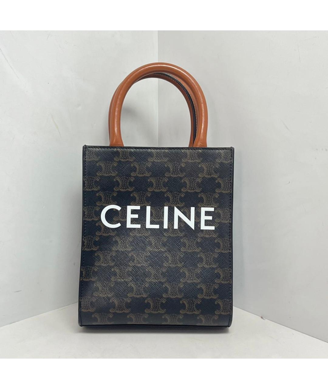 CELINE Коричневая сумка через плечо, фото 8