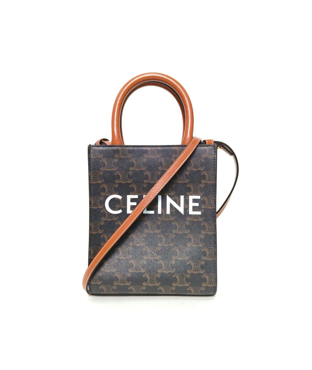 CELINE Коричневая сумка через плечо, фото 2