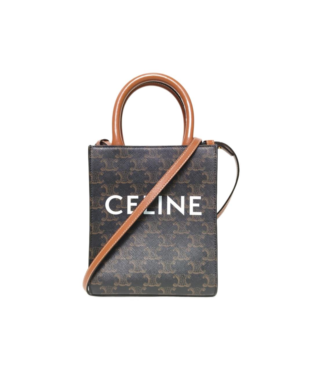 CELINE Коричневая сумка через плечо, фото 10