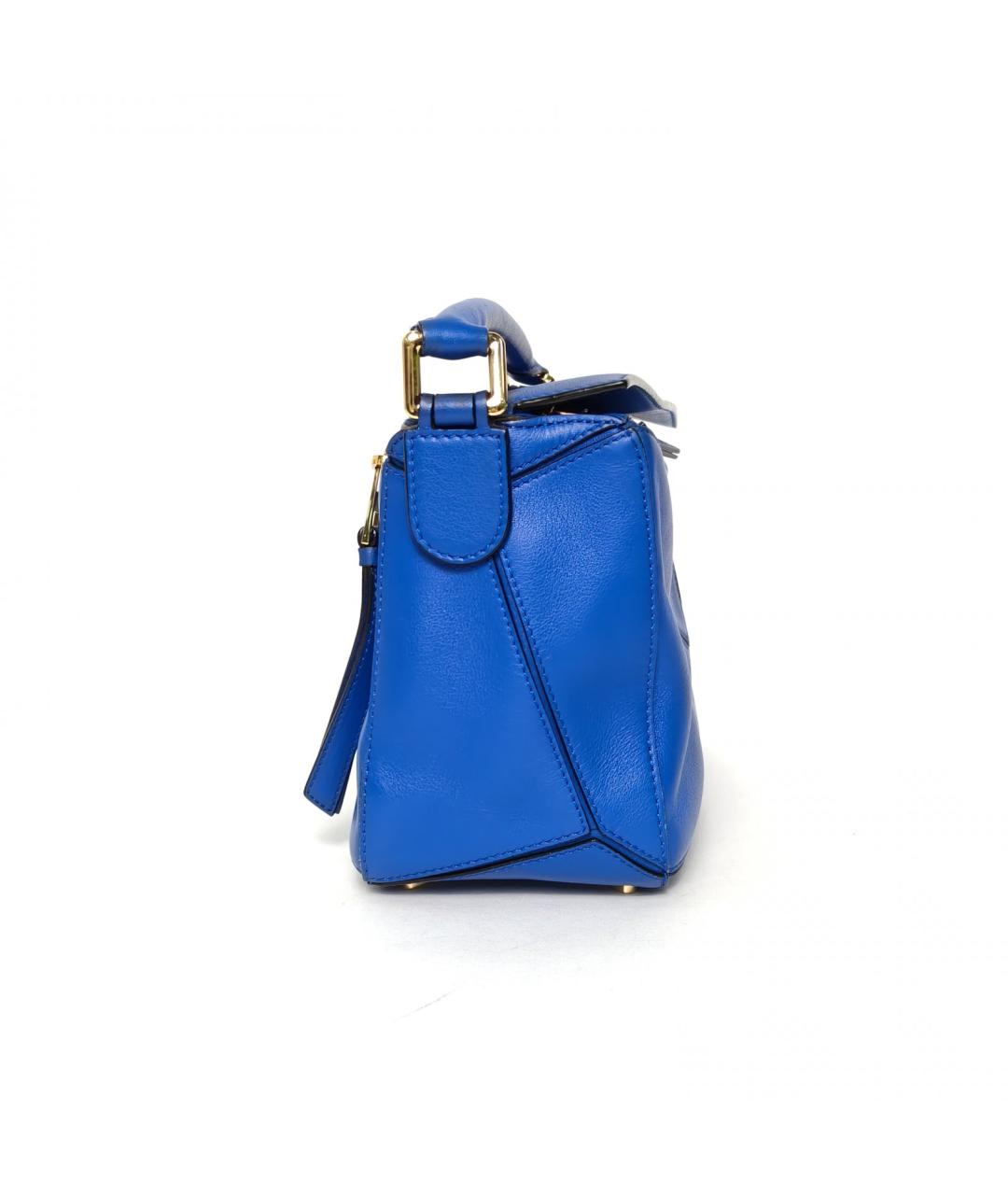 LOEWE Синяя кожаная сумка через плечо, фото 5