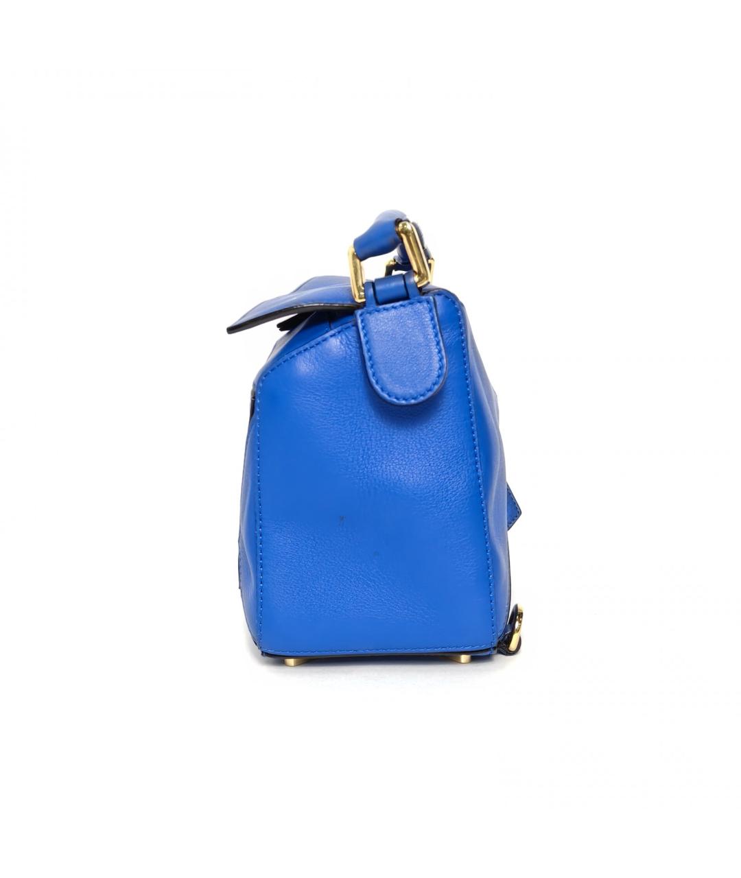 LOEWE Синяя кожаная сумка через плечо, фото 3