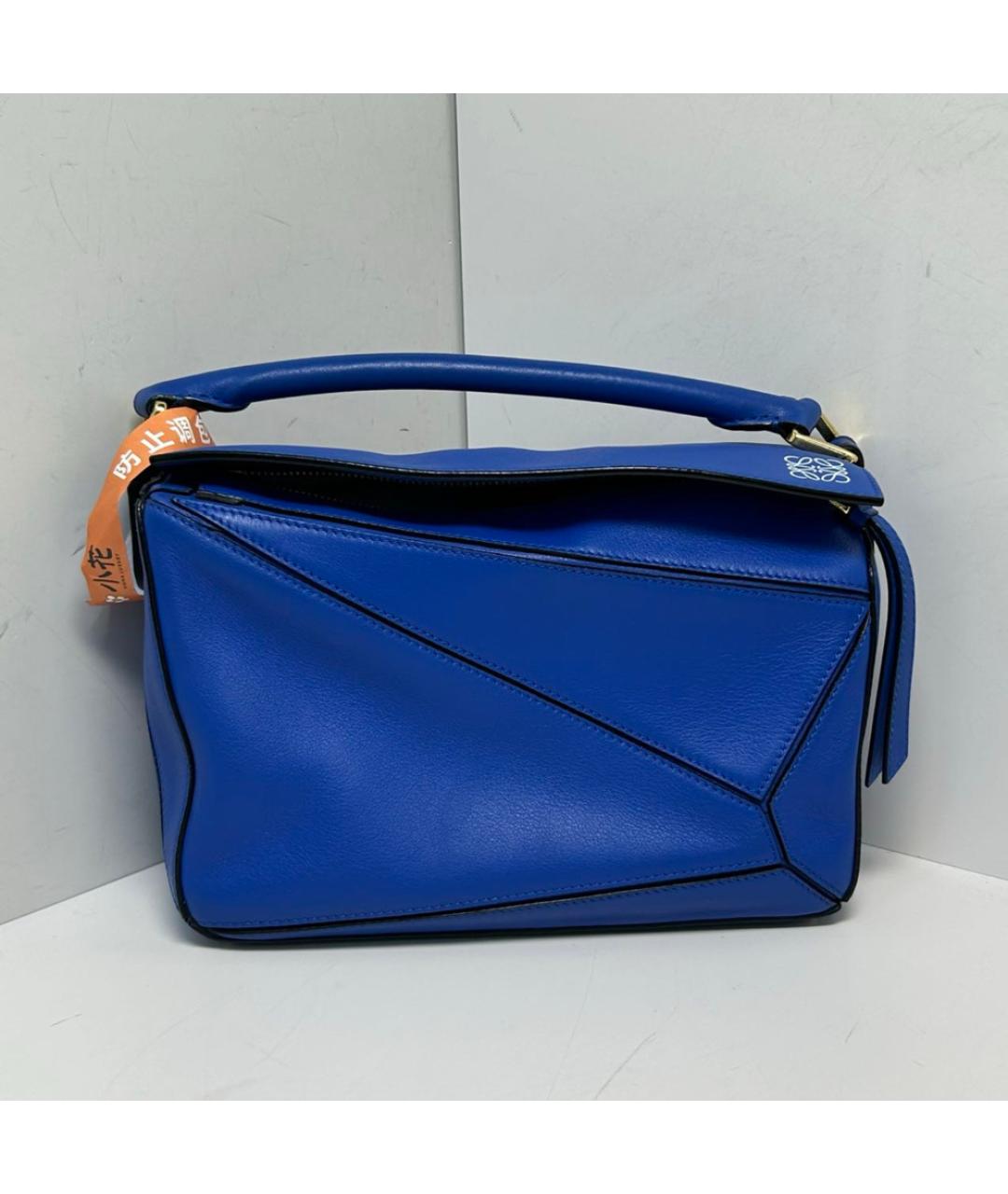 LOEWE Синяя кожаная сумка через плечо, фото 8