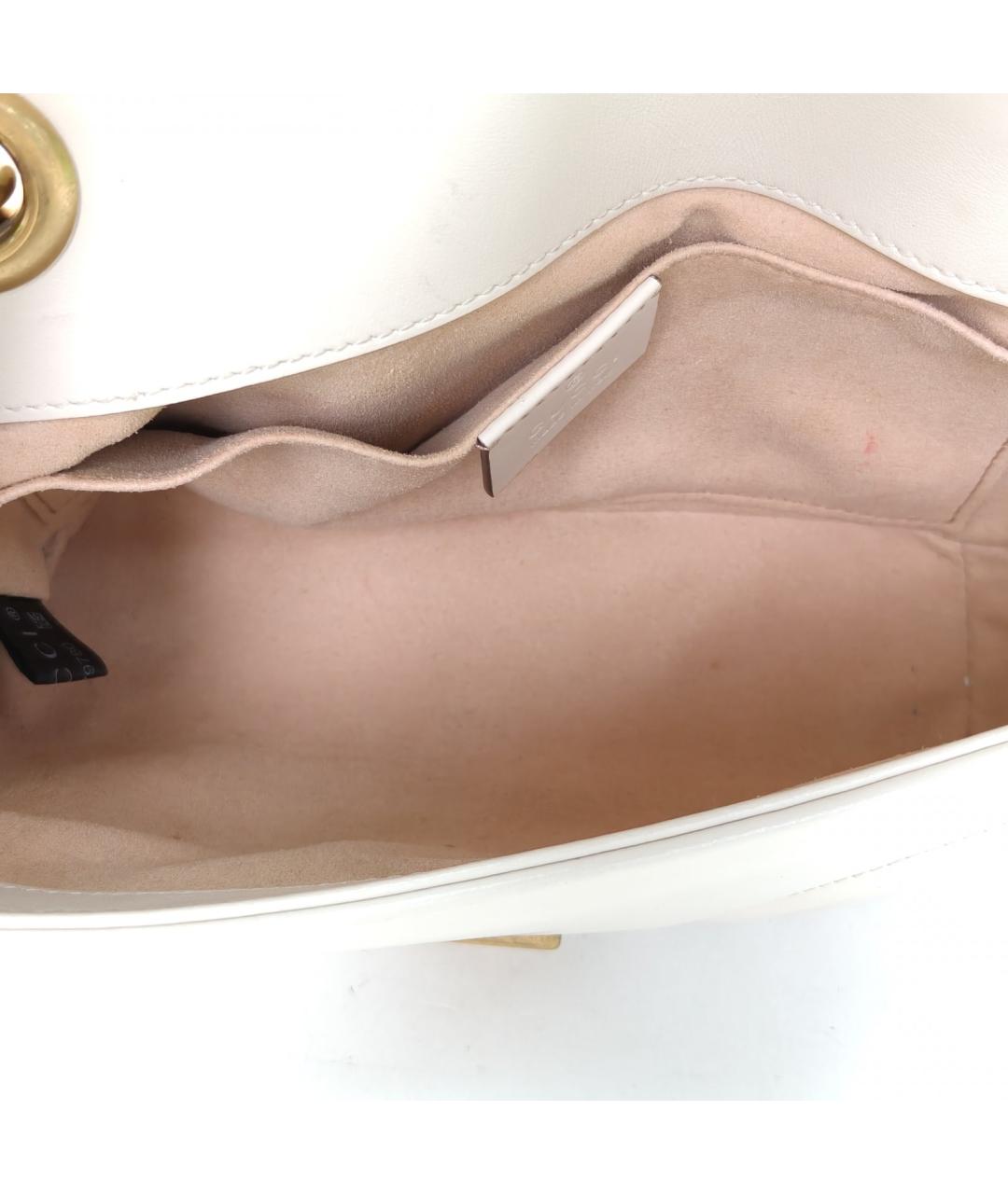 GUCCI Бежевая кожаная сумка через плечо, фото 8