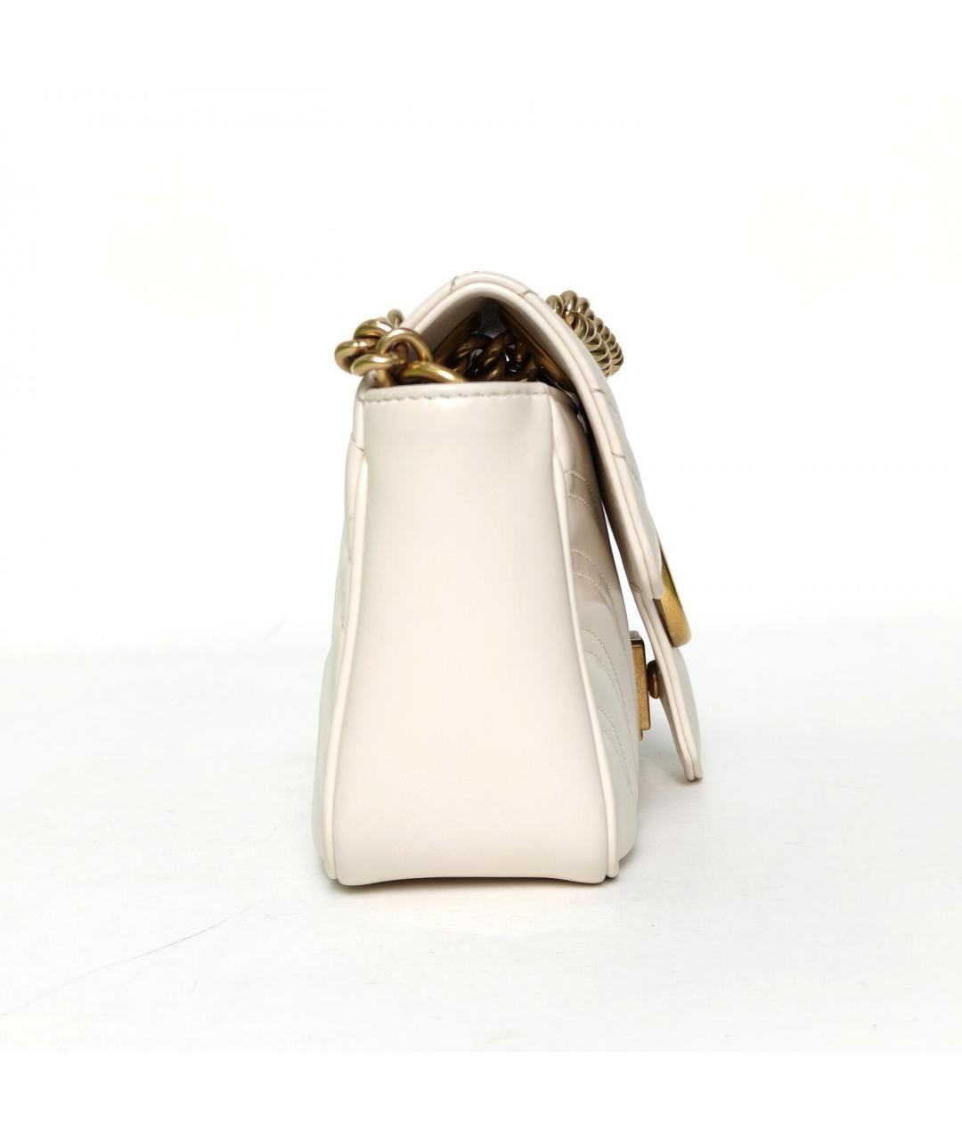 GUCCI Бежевая кожаная сумка через плечо, фото 5