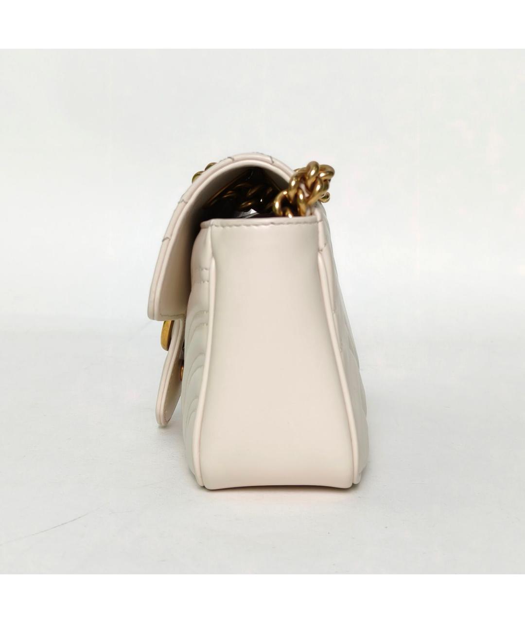 GUCCI Бежевая кожаная сумка через плечо, фото 3