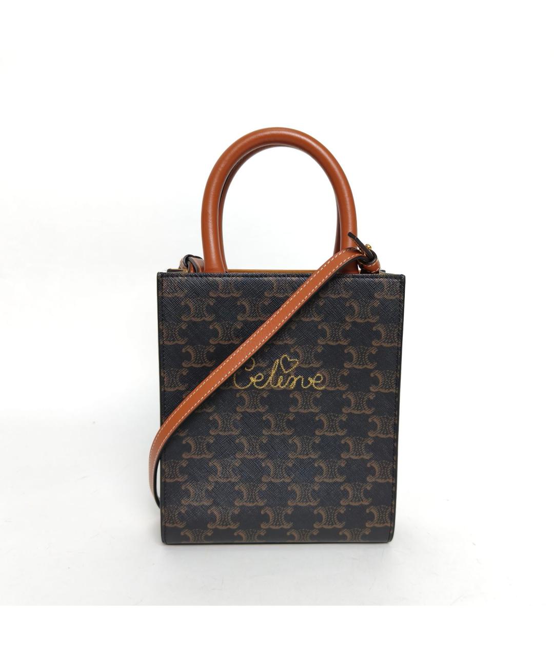 CELINE Коричневая сумка через плечо, фото 2