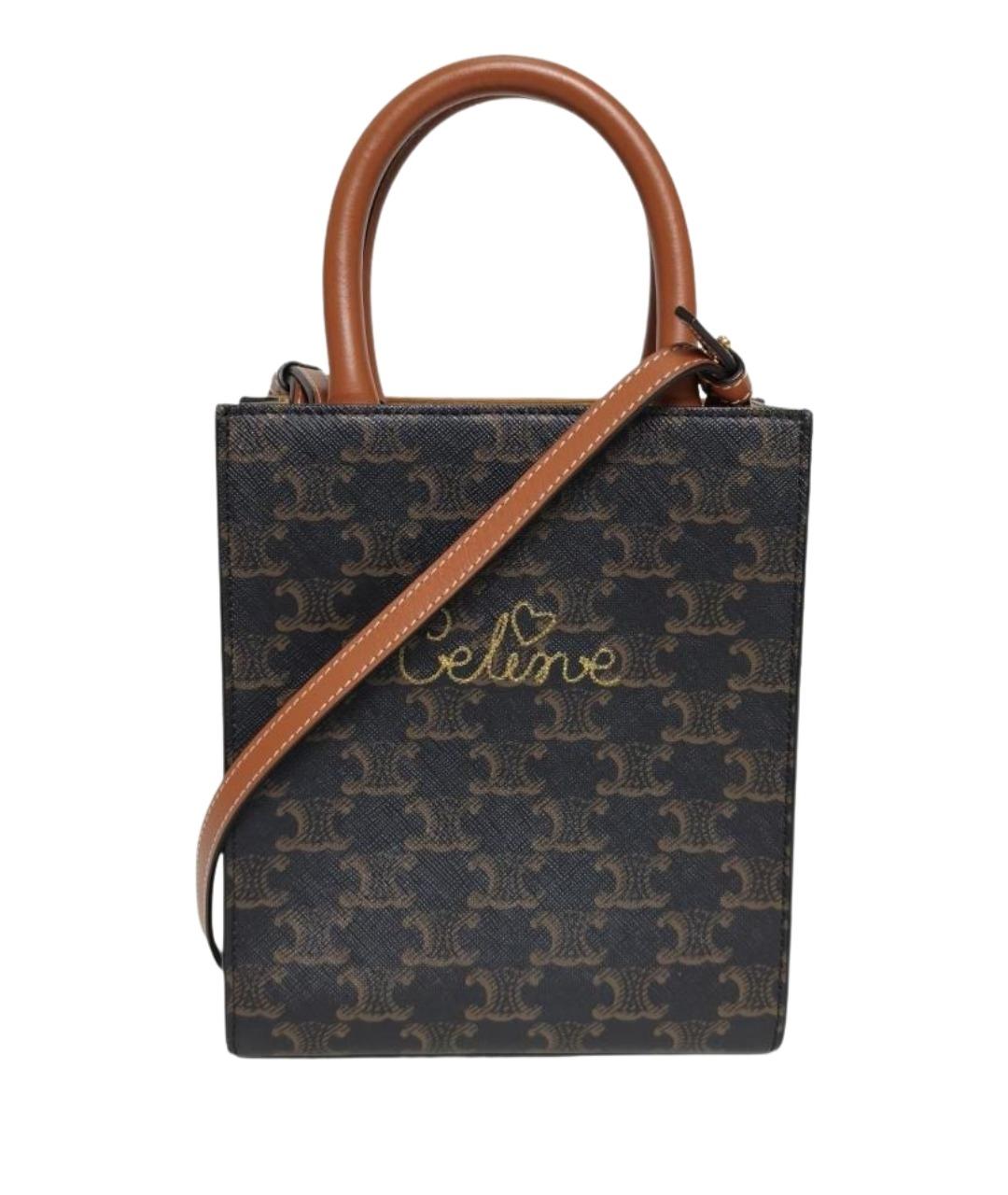 CELINE Коричневая сумка через плечо, фото 1