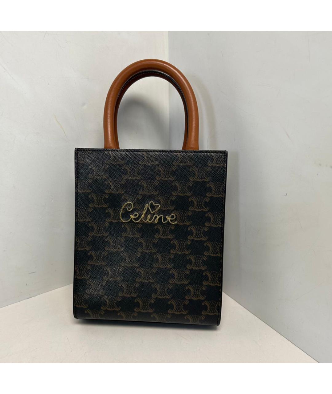 CELINE Коричневая сумка через плечо, фото 8