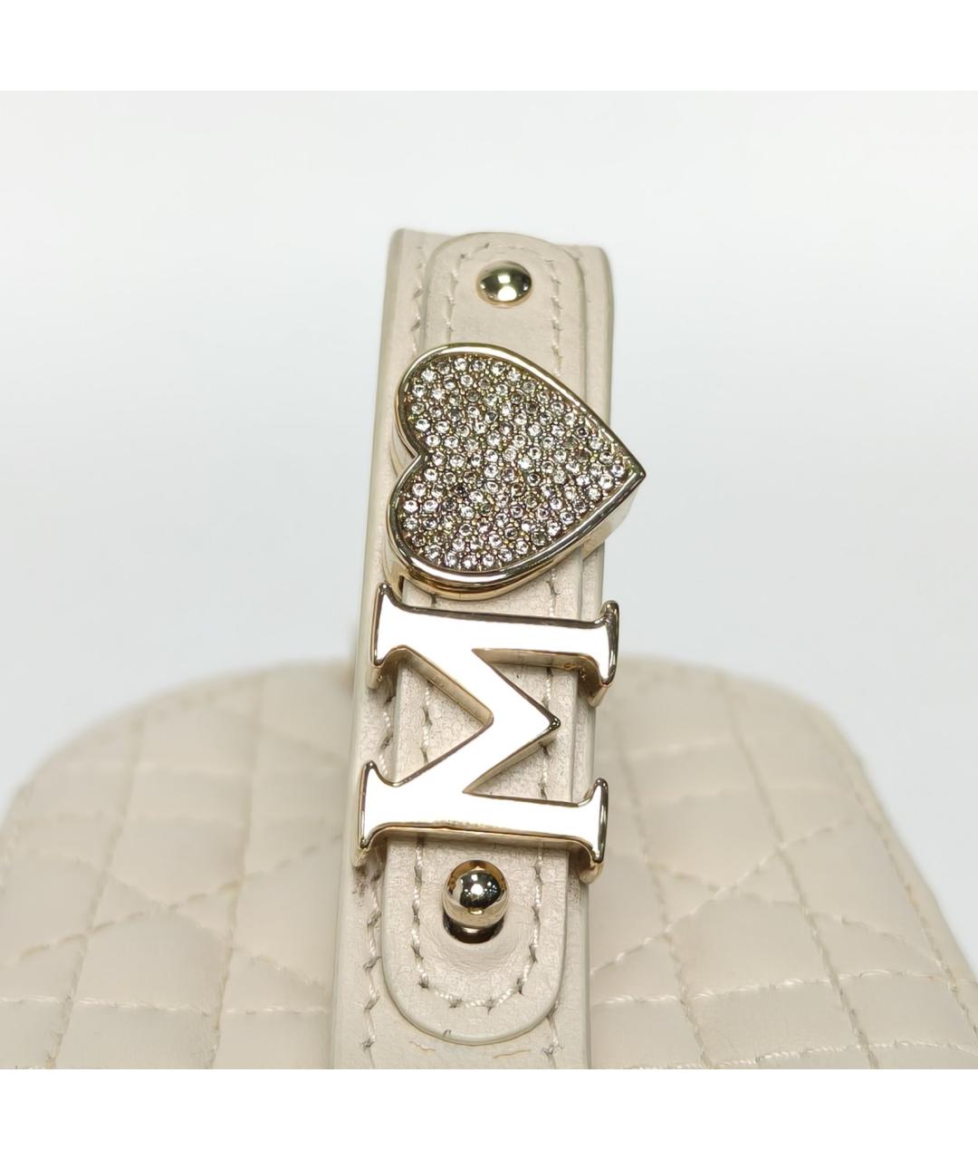 CHRISTIAN DIOR Бежевая кожаная косметичка, фото 2