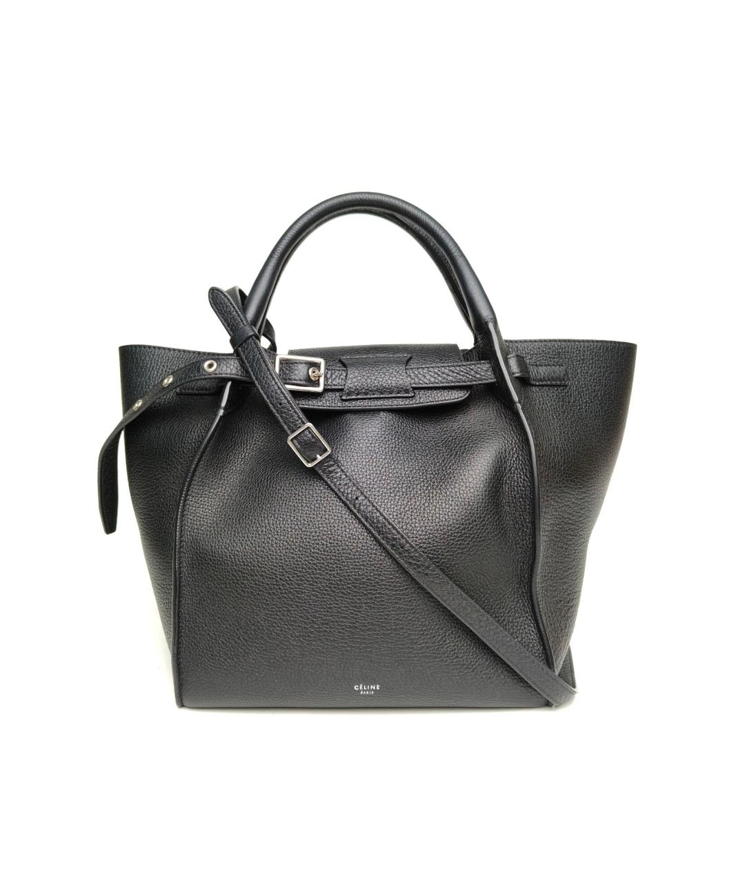 CELINE Черная кожаная сумка через плечо, фото 2