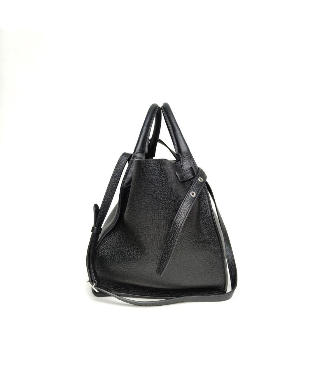 CELINE Черная кожаная сумка через плечо, фото 5