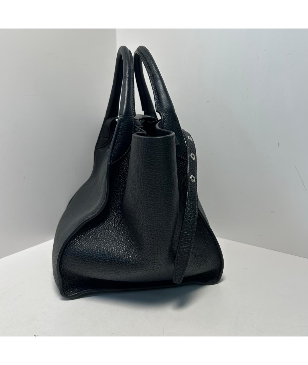 CELINE Черная кожаная сумка через плечо, фото 9
