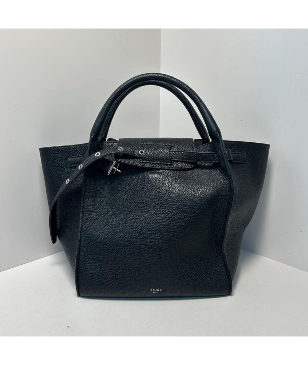 CELINE Черная кожаная сумка через плечо, фото 8