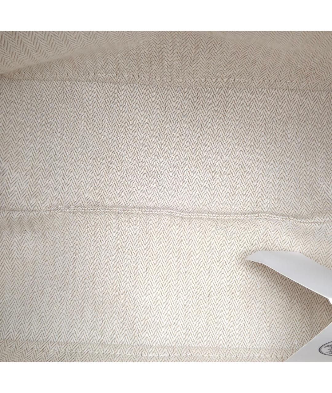 HERMES Бежевая косметичка, фото 7