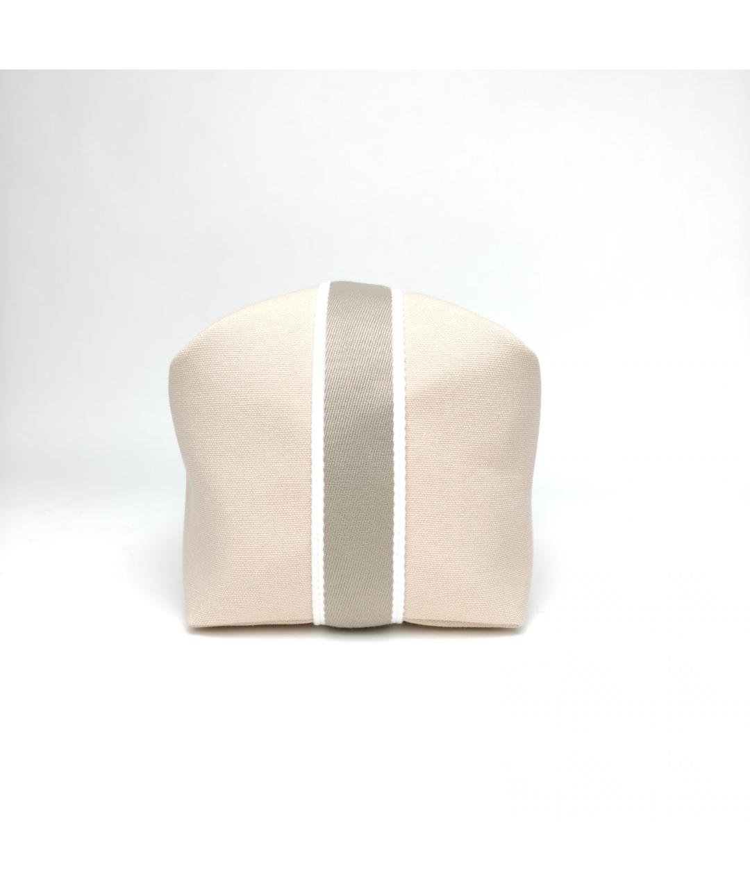 HERMES Бежевая косметичка, фото 5