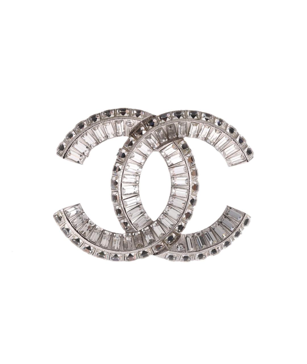 CHANEL Серебряная металлическая булавка / брошь, фото 1